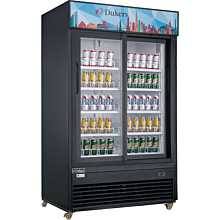 Dukers DSM-40SR 47" Two Glass Swing Door Merchandiser Refrigerator - 39 Cu. Ft.