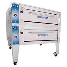 Bakers Pride EB-2-8-3836 55" Electric Double 8" Height 38"x36" Deck Pizza Oven - SuperDeck EB Series