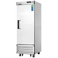Everest EBF1 27" One Section Solid Swing Door Bottom Mounted Upright Reach-In Freezer, 21 Cu. Ft.