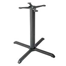 JMC Furniture Economy Indoor Cast Iron Cross Table Base - 28" Height / 15" Spider / 30" x 30" Cross Base