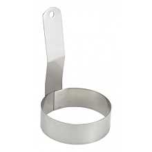 Winco EGR-3 3" Stainless Steel Egg Ring with Handle