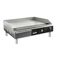 Cecilware Pro EL1624 24" Electric Countertop Griddle With Thermostatic Control - 240v