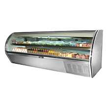 Leader ERCD118 118" Counter Height Refrigerated Curved Glass Deli Display Case