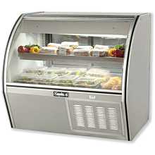 Leader ERCD48 48" Counter Height Refrigerated Curved Glass Deli Display Case