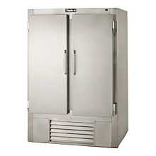 Leader ESFR48 48" Two Solid Door Reach-In Freezer, Stainless Steel