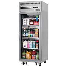 Everest ESGR1 29" One Section Glass Swing Door Top Mounted Upright Reach-In Refrigerator, 23 Cu. Ft.