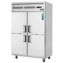 Everest ESRH4 50" Two Section Solid Swing Door Top Mounted Upright Reach-In Refrigerator, 48 Cu. Ft.