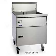 Pitco FBG18-NG Natural Gas 65 lb. Flat Bottom Floor Fryer w/ Thermostatic Controls - 100,000 BTU