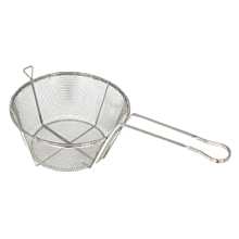 Winco FBRS-8 Round Nickel-Plated Fry Basket 8-1/2"