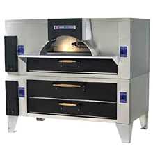 Bakers Pride FC-516/D-125-NG  65" Double Stack IL Forno Classico & SuperDeck Natural Gas Pizza Ovens - 265,000 BTU