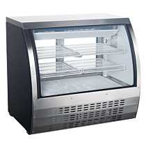 Universal FCI-48-SC 48" Refrigerated Deli Meat Display Case, Curved Glass, Stainless Steel