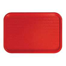 Winco FFT-1014R Red Plastic Fast Food Tray