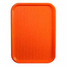 Winco FFT-1216O Orange Plastic Fast Food Tray