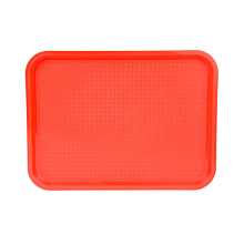 Winco FFT-1216R Red Plastic Fast Food Tray