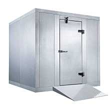 Coldline 6 x 10 Walk-in Freezer Box with Floor, Stainless Steel