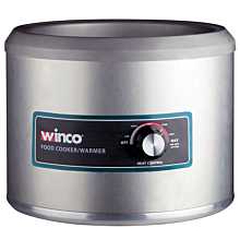 Winco FW-11R500 11 Qt. Round Food Warmer / Cooker - 120V, 1250W