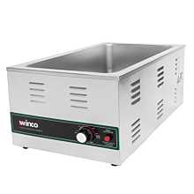 Winco FW-S600 23" Electric Countertop Food Warmer With One Full Size Pan Wells - 120v