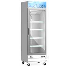 Coldline D12-W 27" White Glass Door Merchandiser Freezer with LED Lighting