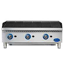 Globe GCB36G-SR 36" Gas Charbroiler with Stainless Steel Radiants - 120,000 BTU
