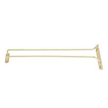 Winco GH-16 16" Brass Plated Wire Glass Hanger
