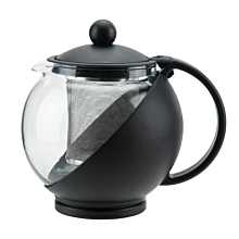 Winco GTP-25 25 oz Glass Teapot with Stainless Steel Infuser Basket