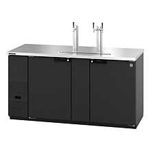 Hoshizaki DD69 69" Direct Draw Draft Beer Cooler for 3 - 1/2 Kegs with 2 Swining Solid Doors - 22 Cu. Ft.