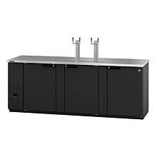 Hoshizaki DD95 95" Direct Draw Draft Beer Cooler for 5 - 1/2 Kegs with 3 Swining Solid Doors - 33 Cu. Ft.