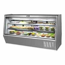 Leader HDL96M 96" Refrigerated High Raw Meat Deli Case with Gravity Coil Refrigeration