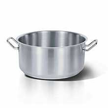 Homichef HOM452010 8" Stainless Steel Induction Saute Pan Brazier with Cool Touch Hollow Handle 