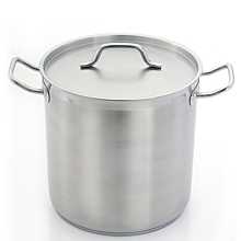 Homichef HOM482424 9" Stainless Steel Induction Stock Pot with Cool Touch Hollow Handles