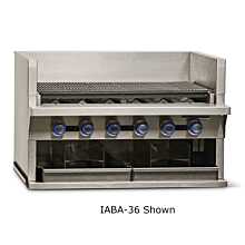 Imperial IABA-60 60" Stainless Steel Gas Countertop Smoke Broiler with 10 Stainless Steel Burners