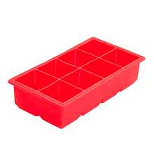 Winco ICCT-8R Silicone Ice Cube Tray - (8) 2" Cubes