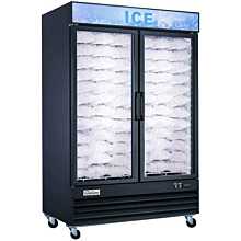 Coldline D53-ICE-OS 53" Indoor Ice Merchandiser Freezer with LED Lighting - Black (NEW OPEN BOX OVERSTOCK)