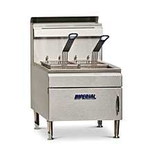 Imperial IFST-25 15" Liquid Propane Countertop 25 Lb. Capacity Tube Fired Fryer with Snap Action Thermostat