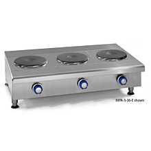 Imperial IHPA-2-24-E 24" Electric Countertop 2 Round Element Hotplate - 19" Depth
