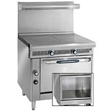 Imperial IHR-2HT-24-XB-NG Spec Series 24" 2 Hot Top Heavy Duty Open Cabinet Base Natural Gas Range - 60,000 BTU