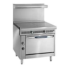 Imperial IHR-2HT-NG Spec Series 36" Two 18" Hot Tops Standard Oven Heavy Duty Natural Gas Range
