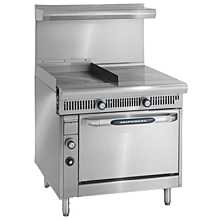 Imperial IHR-G18-1HT 36" Hot Top Stainless Steel Griddle Top Manual Controls Gas Spec Series Heavy Duty Range 