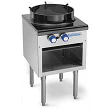 Imperial ISP-18-WKIT Wok Range 18" Tempora 3 Ring Burner 16" Wok Opening with Casters And Extra Top Grate