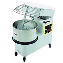 Ampto IM-R44/2 2 Speeds Moretti Forni Spiral Dough Mixer with 97 lb. Dough Capacity & 66 lb. Flour Capacity, Raising Head & Removed Bowl