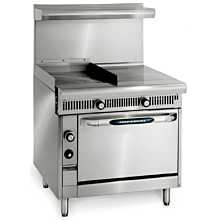  Heavy Duty Natural Gas Range w/ Convection Oven, 18
