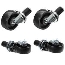 Imperial Set of Four 6" Swivel Casters (2 with Brakes)