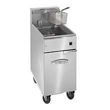 Imperial IFS-40-EU 15" Electric Floor Model 40Lb. Capacity Electrical Elements Fryer with Tilt-up Elements