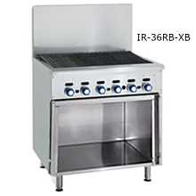 Imperial IR-24BR-XB-NG Pro Series 24" Radiant Char-Broiler Heavy Duty Open Cabinet Base Natural Gas Range Match - 60,000 BTU