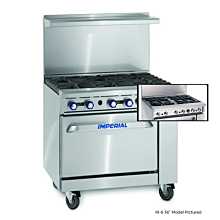 Imperial IR-4-S18-C 36" Gas Restaurant Range with 4 Extra Wide Burners, and Convection Oven