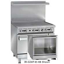 Imperial IR-G48T-E-C-XB 48" Electric Thermostatic Griddle Restaurant Range with Convection Oven & Open Cabinet Base - Pro Series