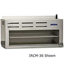 Imperial IRCM-84-LP Pro Series 84" Infra-Red Burner Liquid Propane Gas Cheese Melter Broiler - 80,000 BTU