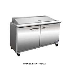 IKON ISP36M-2D 36" Two Section One Door Mega Top Refrigerated Sandwich/Salad Prep Table, 15 Pans, 2 Drawers