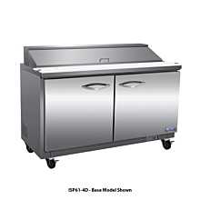 IKON ISP61-4D 61" Two Section Standard Top Refrigerated Sandwich/Salad Prep Table, 16 Pans, 4 Drawers