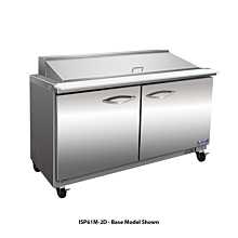 IKON ISP61M-2D 61" Two Section One Door Mega Top Refrigerated Sandwich/Salad Prep Table, 24 Pans, 2 Drawers
